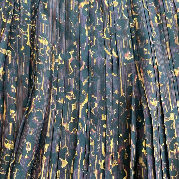 SALVATORE FERRAGAMO FLARED CHECKED SKIRT mu628 - Picture 6 of 13